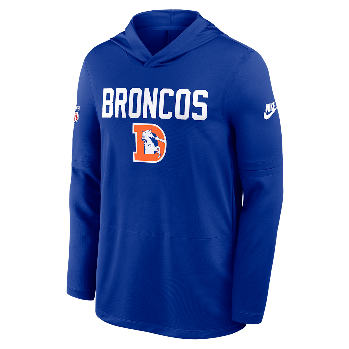 Denver Broncos Pass Accuracy Denver Broncos Pass Accuracy Men's Nike Dri-FIT NFL Long-Sleeve Hooded Top