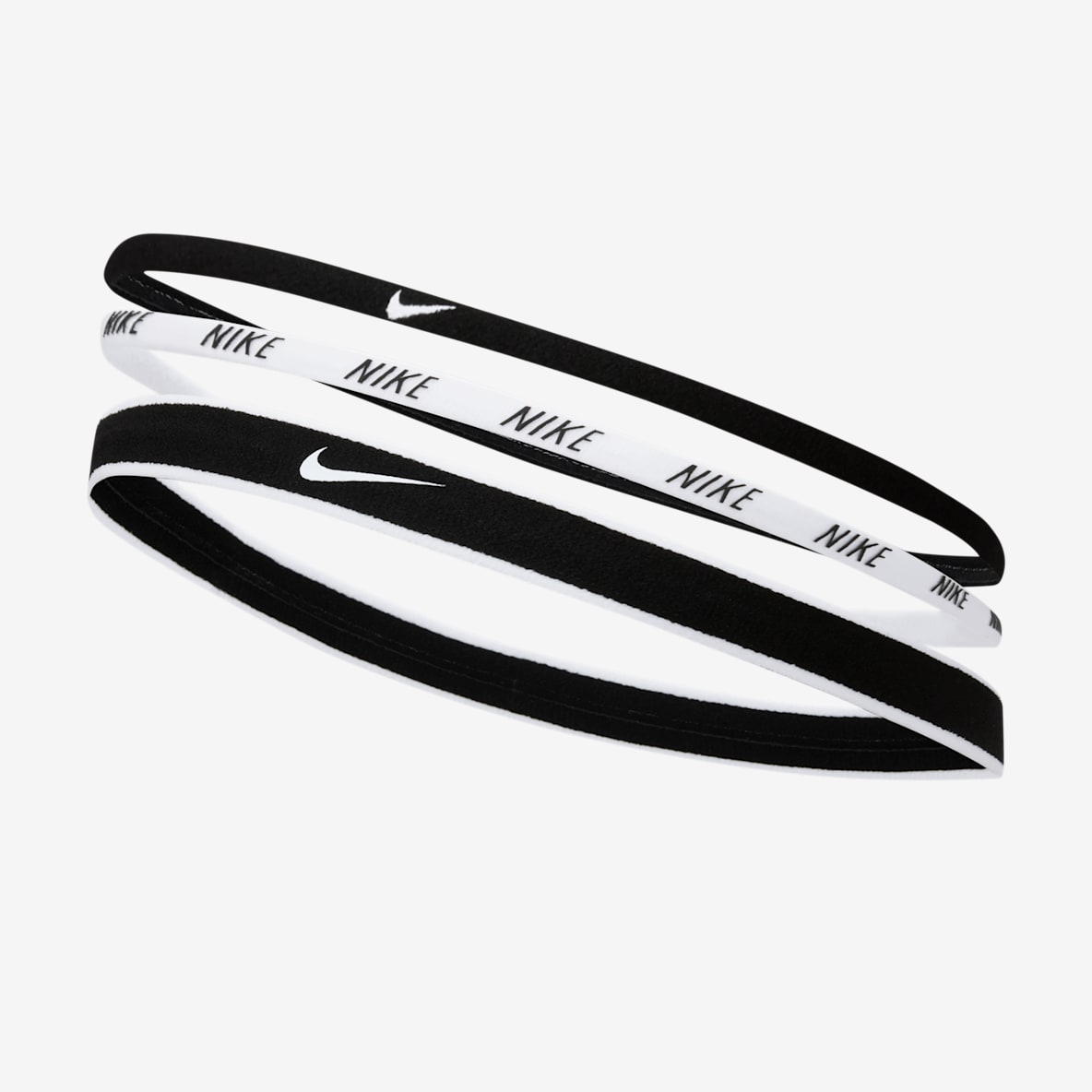 Nike Bandas para el cabello de ancho mixto (pack de 3)