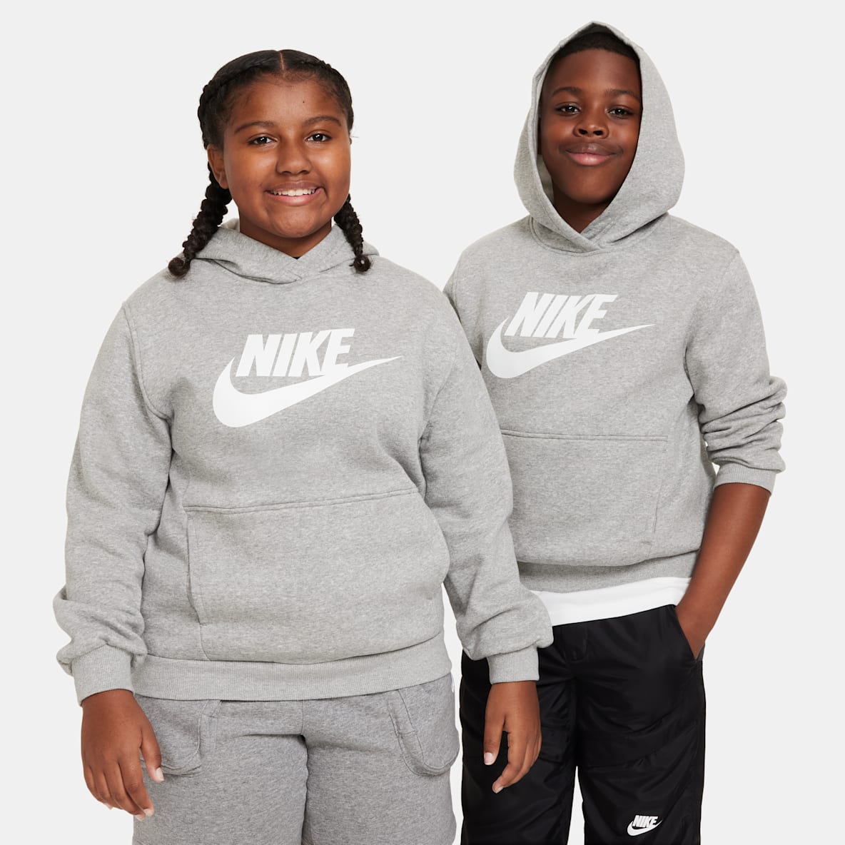 Nike Sportswear Club Fleece Nike Sportswear Club Fleece Sudadera con gorro para niños talla grande (talla extendida)