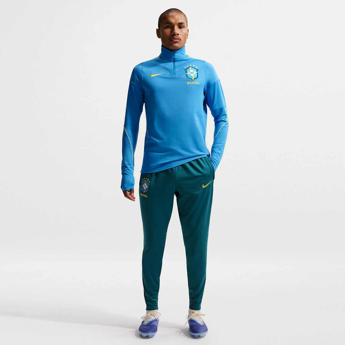 Brazil Strike Nike Dri-FIT strikket fotballbukse til herre