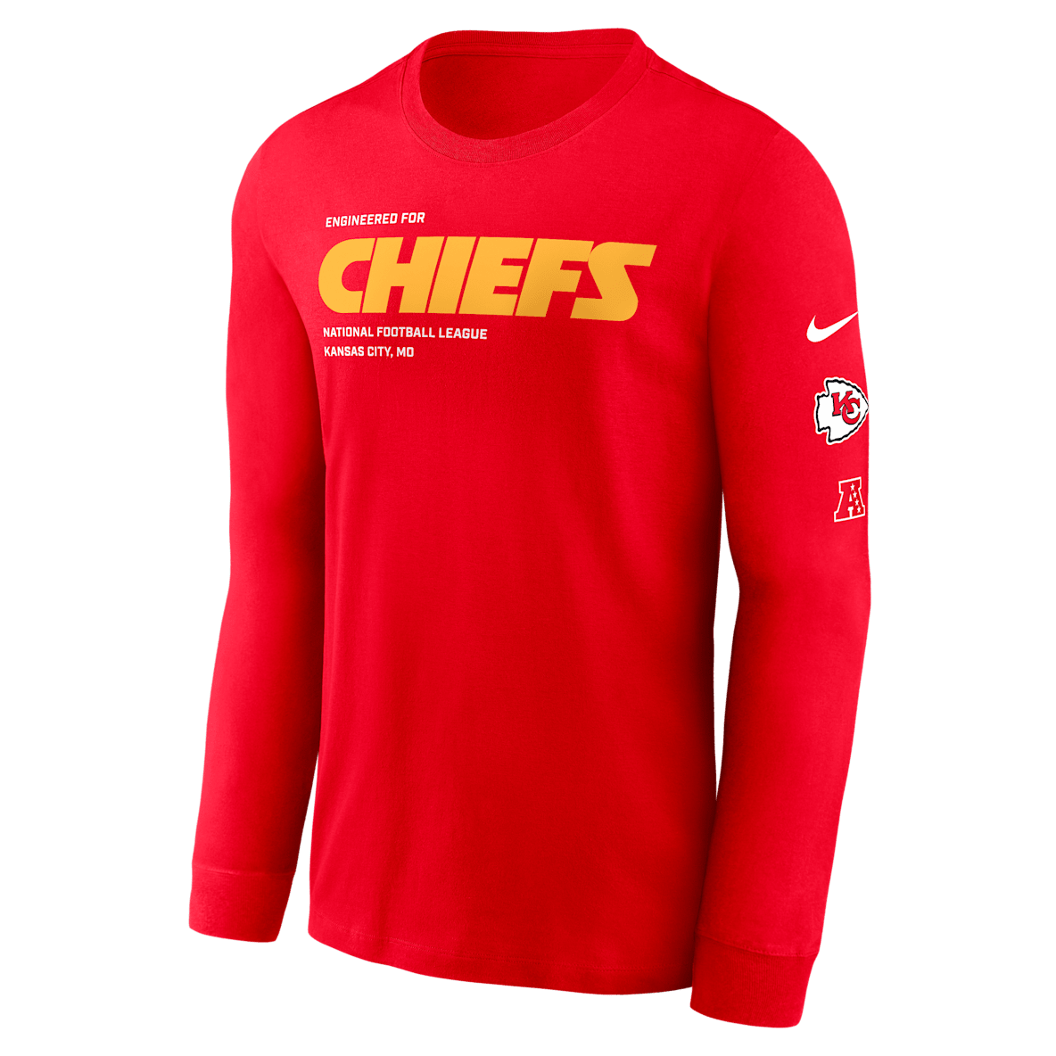 Kansas City Chiefs Play To Win Essential Kansas City Chiefs Play To Win Essential Men's Nike NFL Long-Sleeve T-Shirt