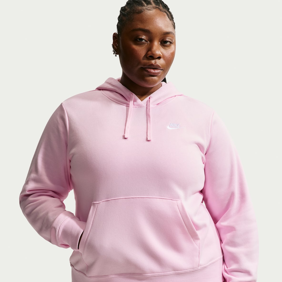Nike Sportswear Club Fleece Nike Sportswear Club Fleece Sudadera con gorro sin cierre para mujer (talla grande)