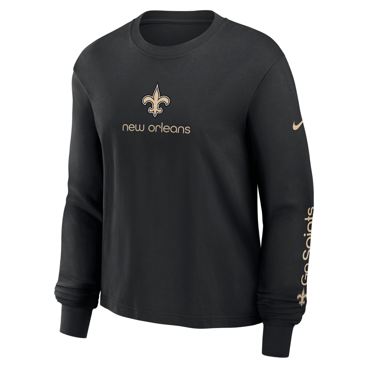 New Orleans Saints Boxy New Orleans Saints Boxy Women's Nike NFL Long-Sleeve T-Shirt