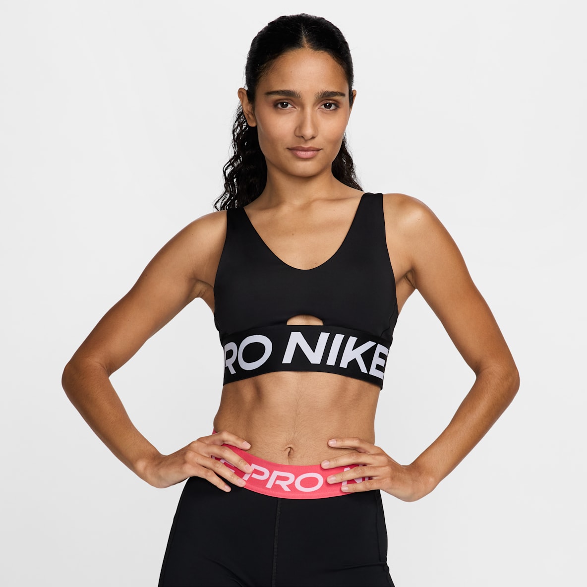 Nike Pro Indy Plunge Nike Pro Indy Plunge Women's Medium-Support Padded Sports Bra
