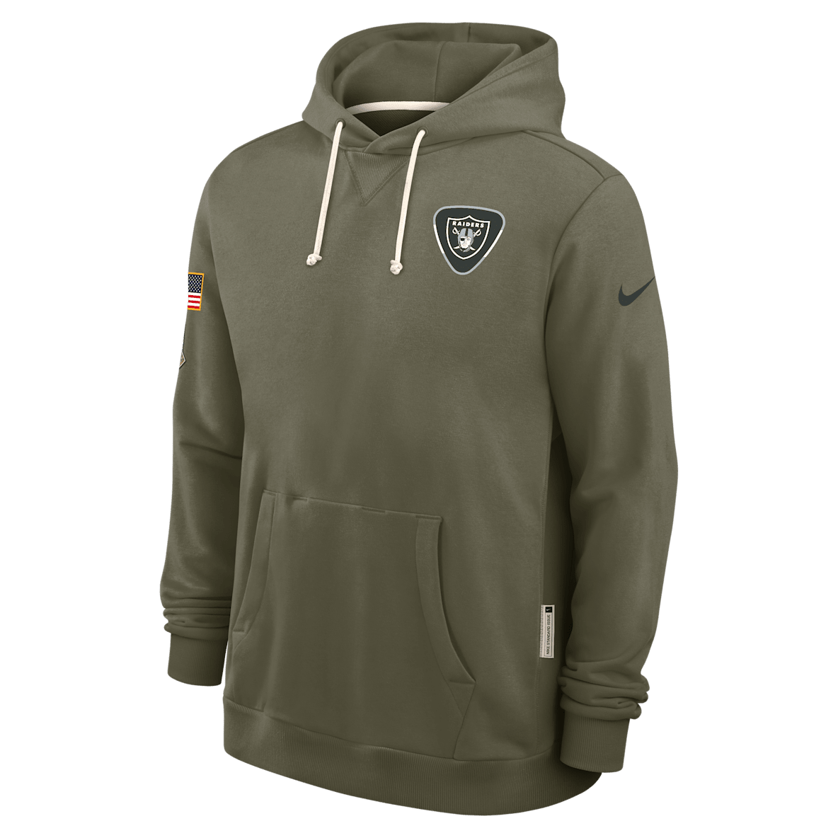 Las Vegas Raiders Salute to Service Sideline Dominant Force Las Vegas Raiders Salute to Service Sideline Dominant Force Men's Nike Dri-FIT NFL Pullover Hoodie