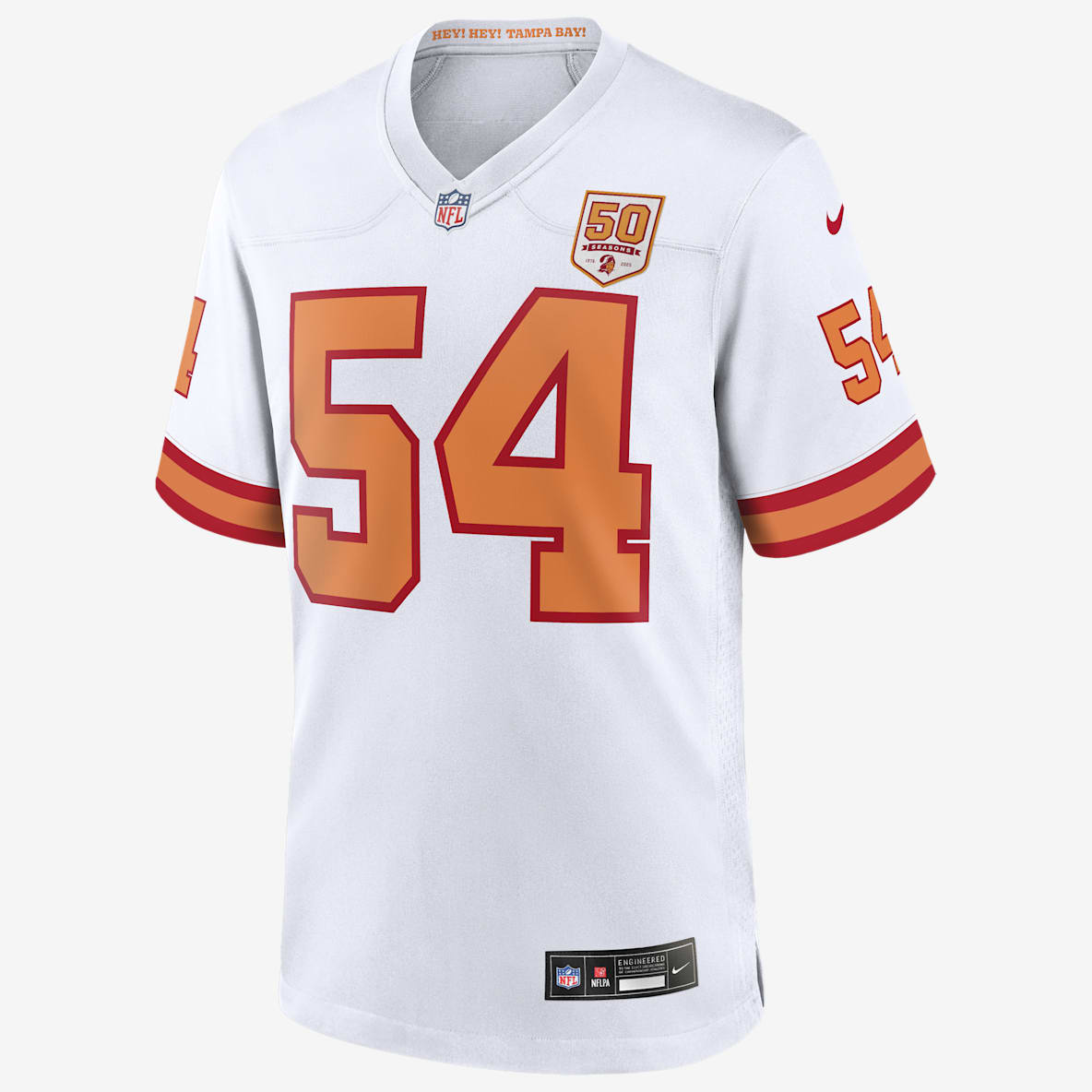 Lavonte David, Tampa Bay Buccaneers, 50.ª temporada Jersey de juego Nike de la NFL para hombre