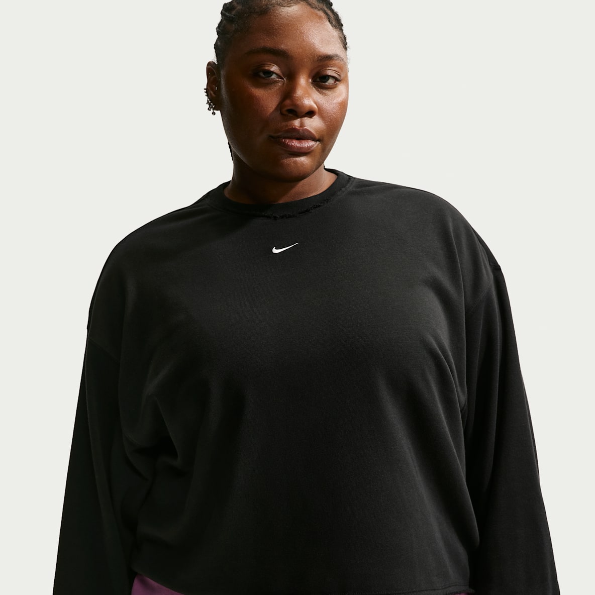 Nike Sportswear Chill Terry Nike Sportswear Chill Terry Sudadera de cuello redondo de French Terry oversized para mujer (talla grande)