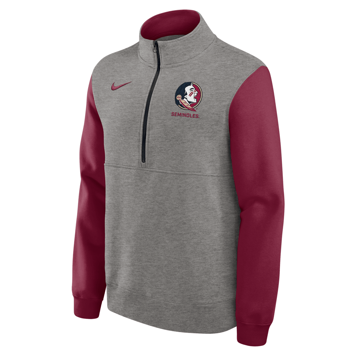 Florida State Club Men's Nike College 1/2-Zip Crew