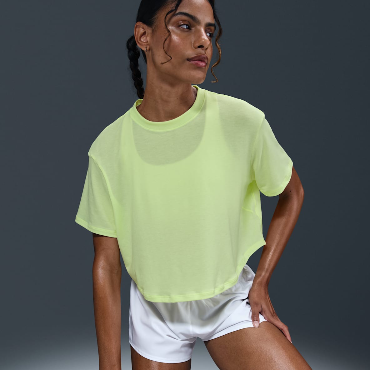 Nike One Relaxed Nike One Relaxed Women's Dri-FIT Cropped Short-Sleeve Top