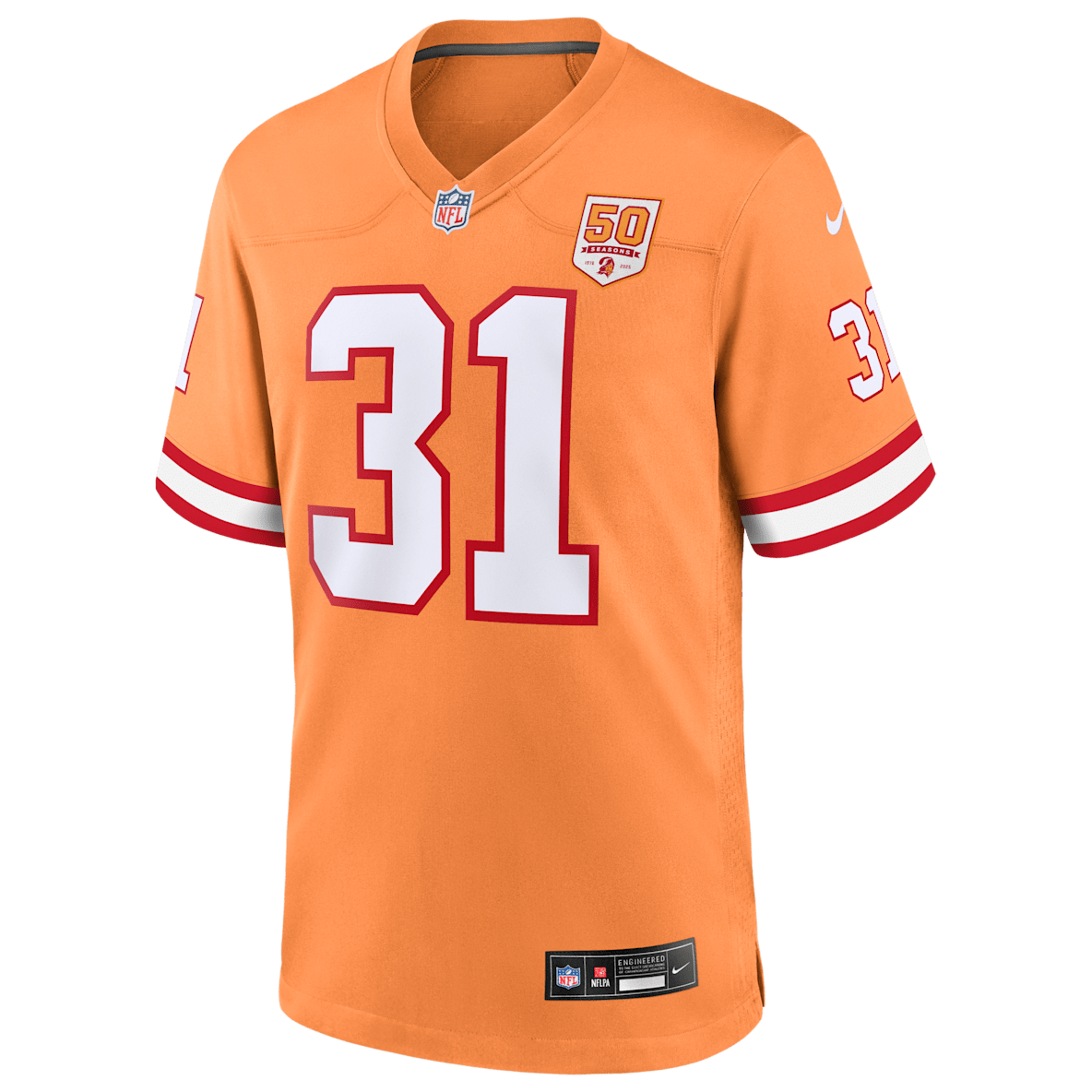 Antoine Winfield Jr. Tampa Bay Buccaneers 50th Anniversary Antoine Winfield Jr. Tampa Bay Buccaneers 50th Anniversary Men's Nike NFL Game Jersey