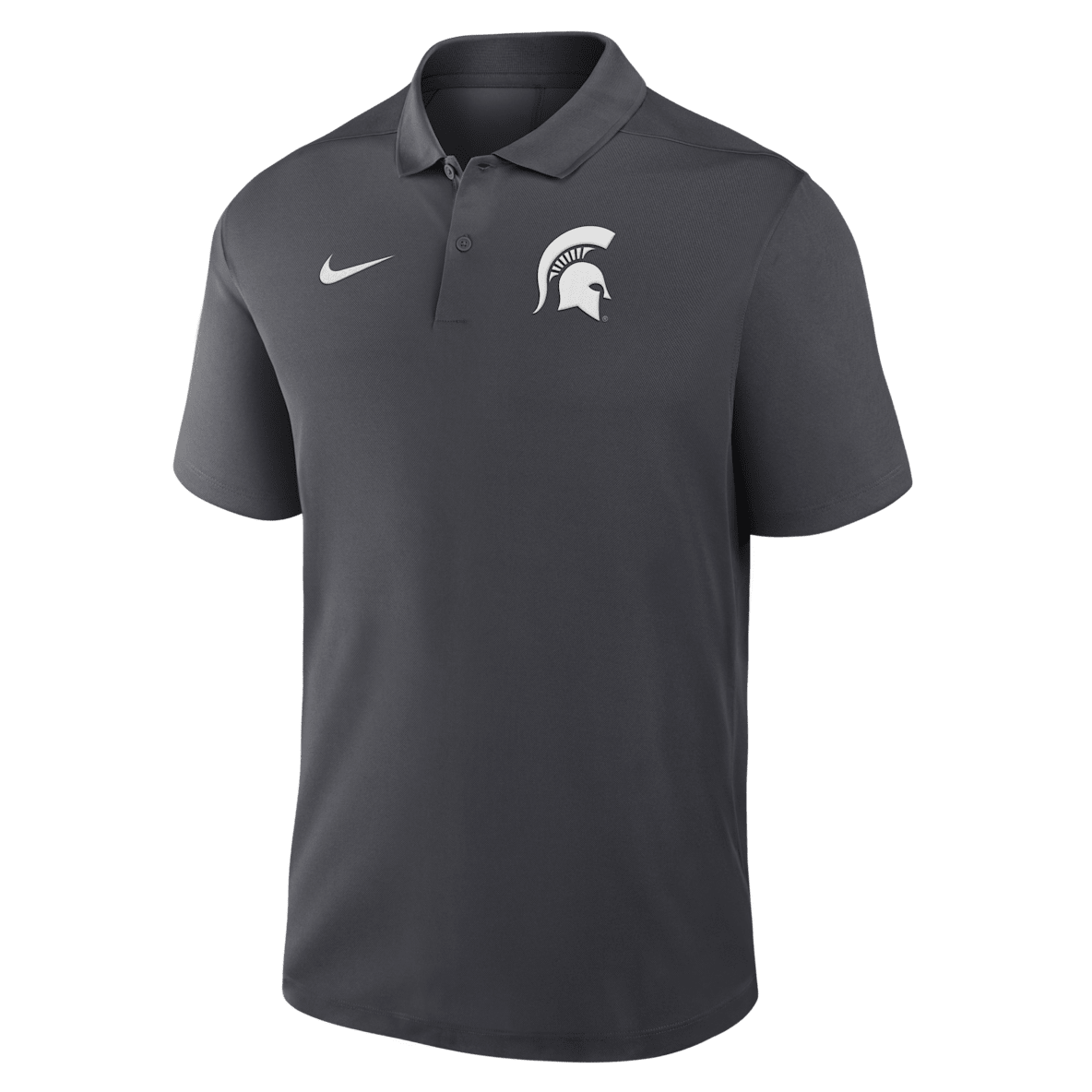 Michigan State Primetime Victory Primary Logo Men's Nike Dri-FIT College Polo