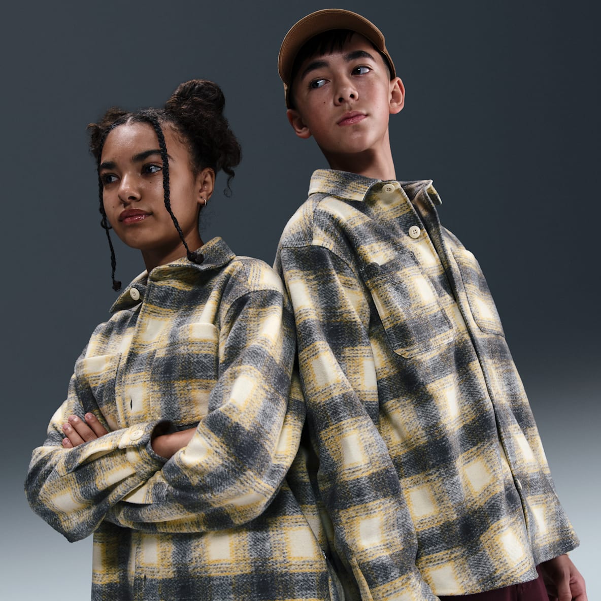 Nike SB Playera de manga larga con botones para niños talla grande