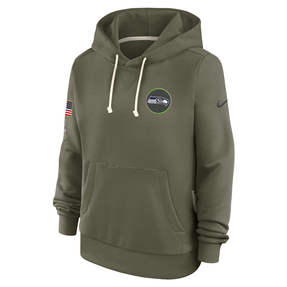 Seattle Seahawks Salute to Service Sideline Seattle Seahawks Salute to Service Sideline Women's Nike Dri-FIT NFL Pullover Hoodie