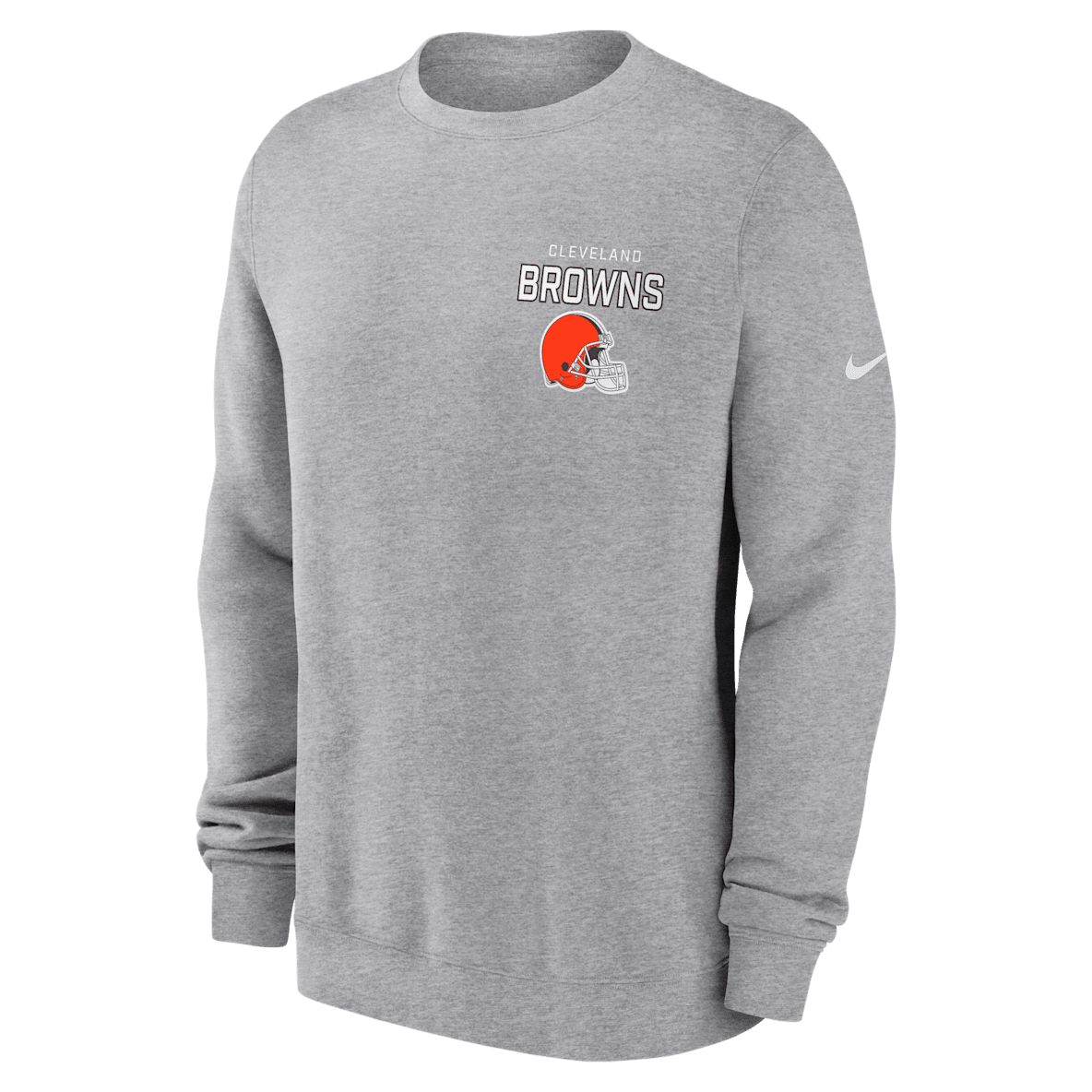 Cleveland Browns Draw Block Club Cleveland Browns Draw Block Club Men's Nike NFL Pullover Crew