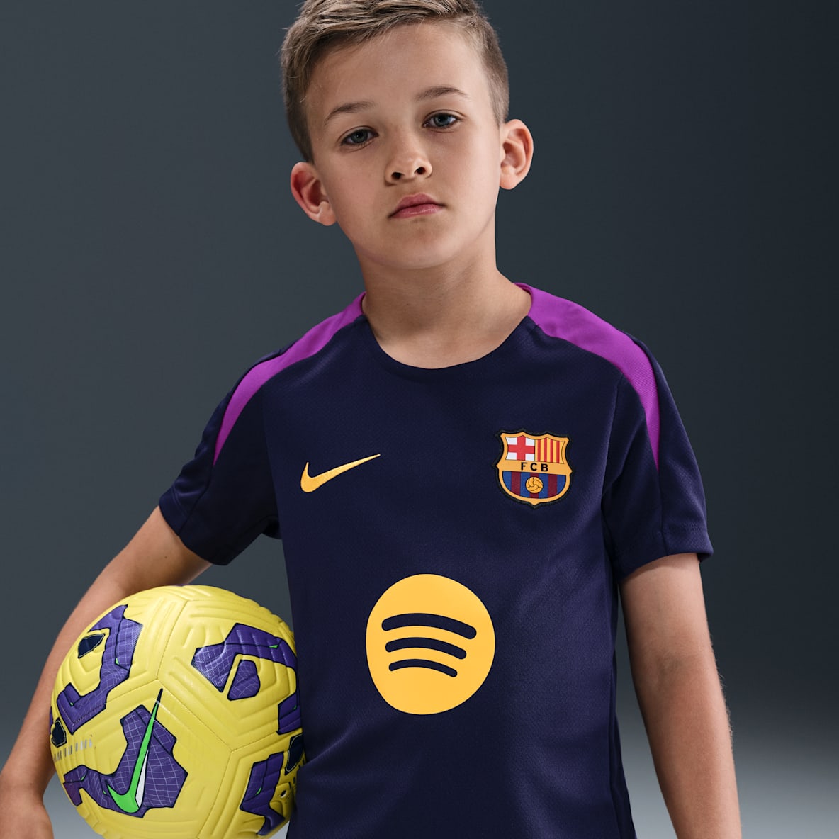 FC Barcelona Strike Nike Dri-FIT Fußball-Kurzarmshirt (ältere Kinder)