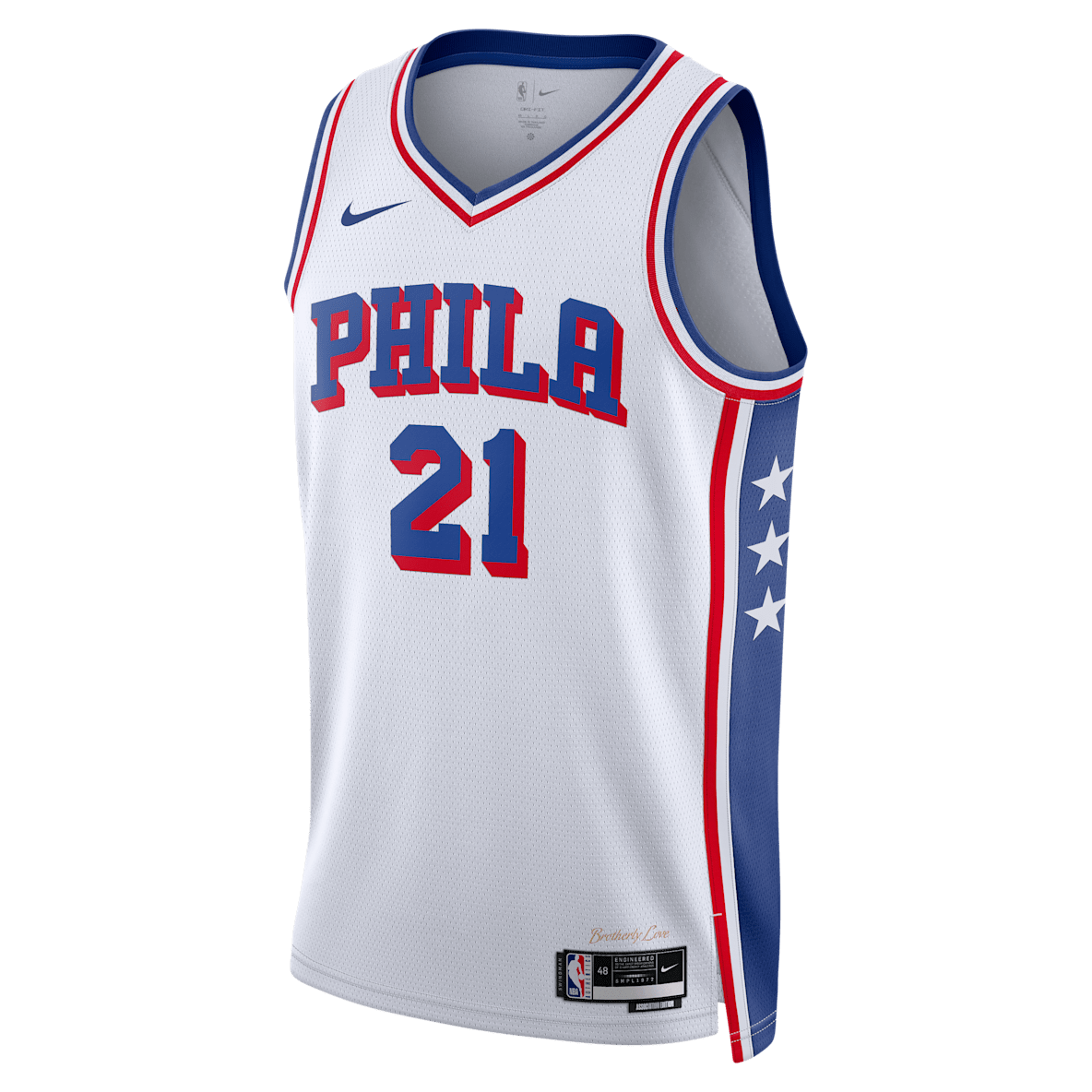 Joel Embiid Philadelphia 76ers 2023/24 Association Edition Joel Embiid Philadelphia 76ers 2023/24 Association Edition Men's Nike Dri-FIT NBA Swingman Jersey