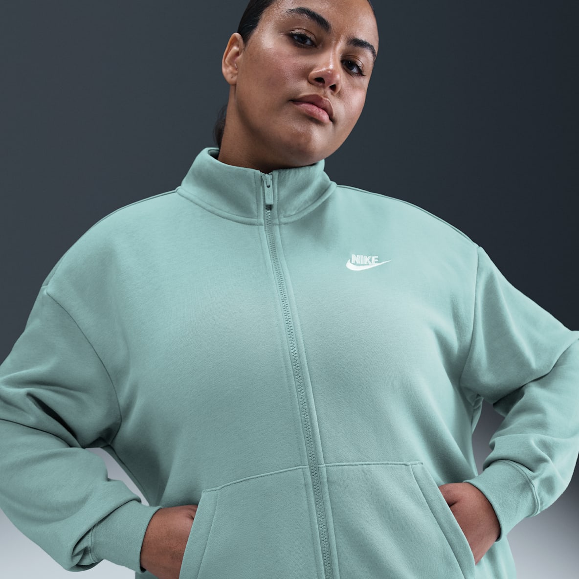 Nike Sportswear Club Fleece Nike Sportswear Club Fleece Women's Loose Track Jacket (Plus Size)