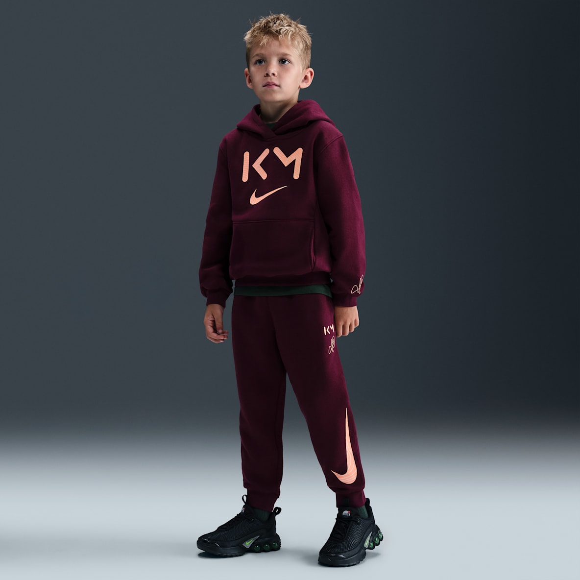 Kylian Mbappé Kylian Mbappé Younger Kids' Fleece Pullover Hoodie And Trousers Set