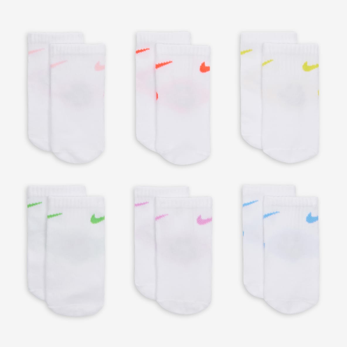 나이키 베이비(12~24개월) 스마일리 앵클 삭스(6켤레)