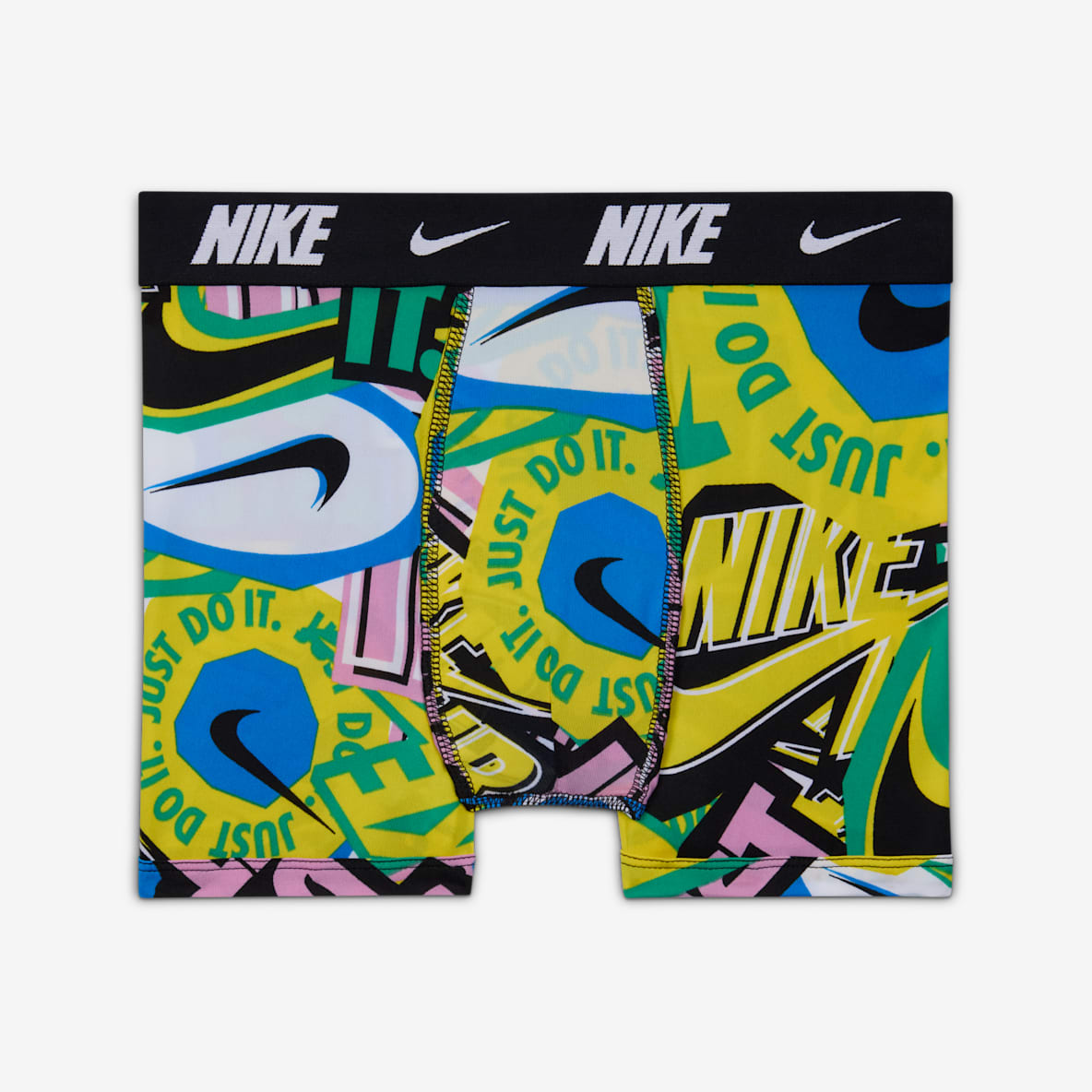 Nike Ropa interior estampada Dri-FIT para niños talla grande (paquete de 2)