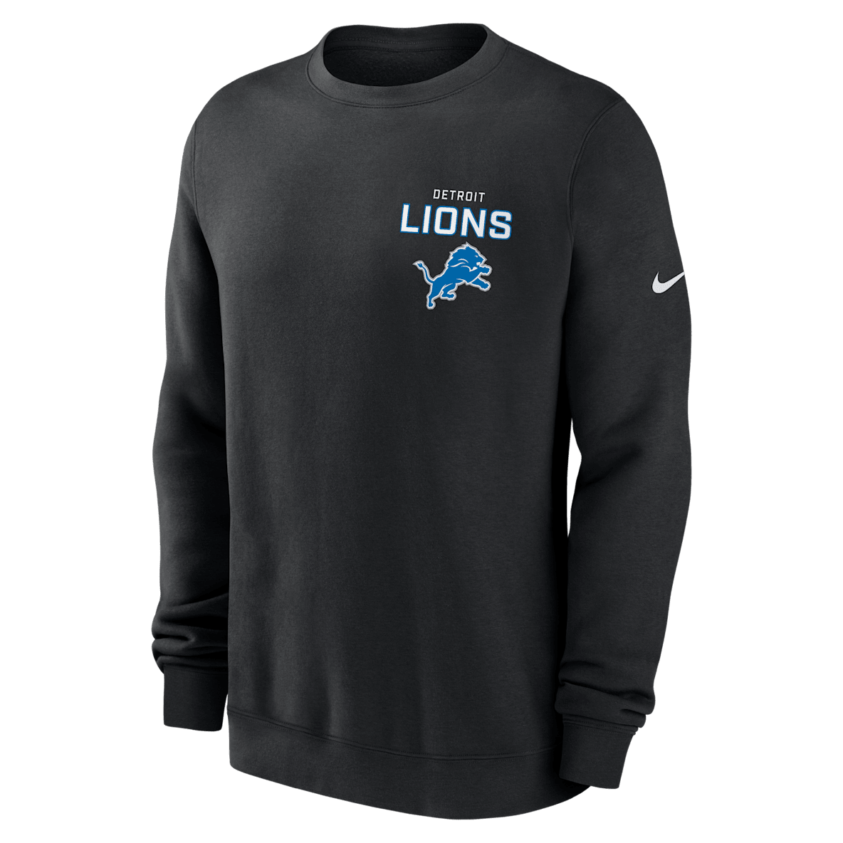 Detroit Lions Draw Block Club Detroit Lions Draw Block Club Men's Nike NFL Pullover Crew