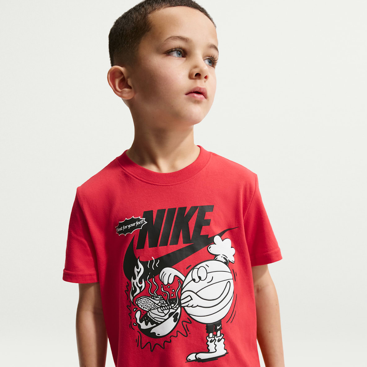 Nike Little Kids' "Heat For Your Feet" Graphic T-Shirt