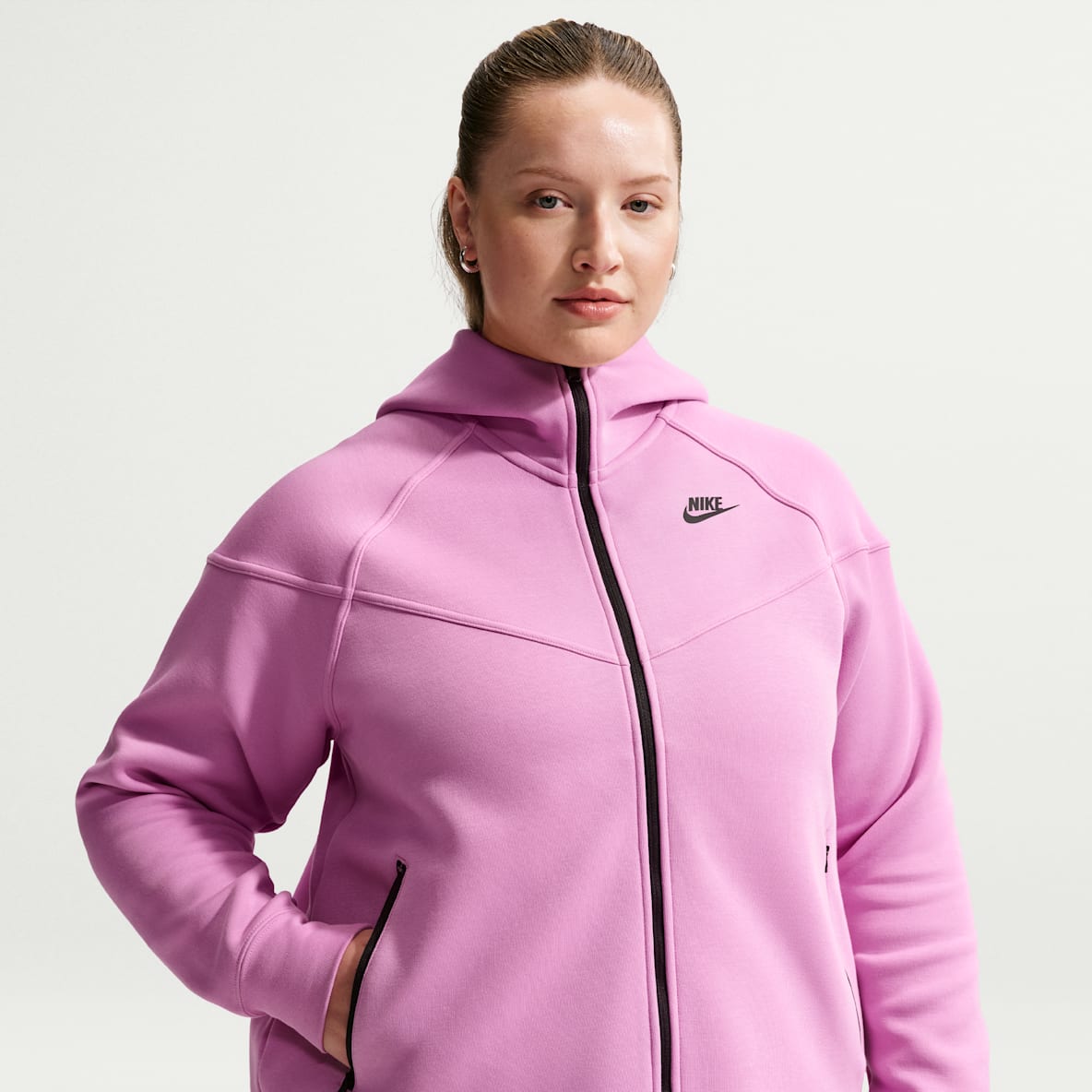 Nike Sportswear Tech Fleece Windrunner Nike Sportswear Tech Fleece Windrunner Sudadera con gorro de cierre completo para mujer (talla grande)
