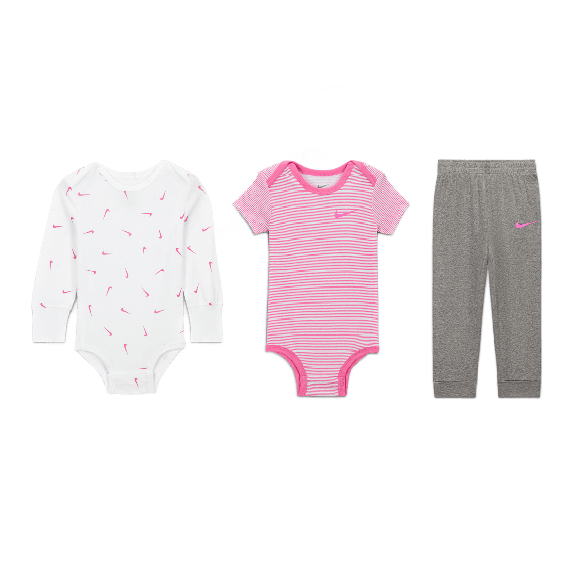 Nike Baby Essentials Nike Baby Essentials Baby (12-24M) 3-Piece Bodysuits and Pants Set