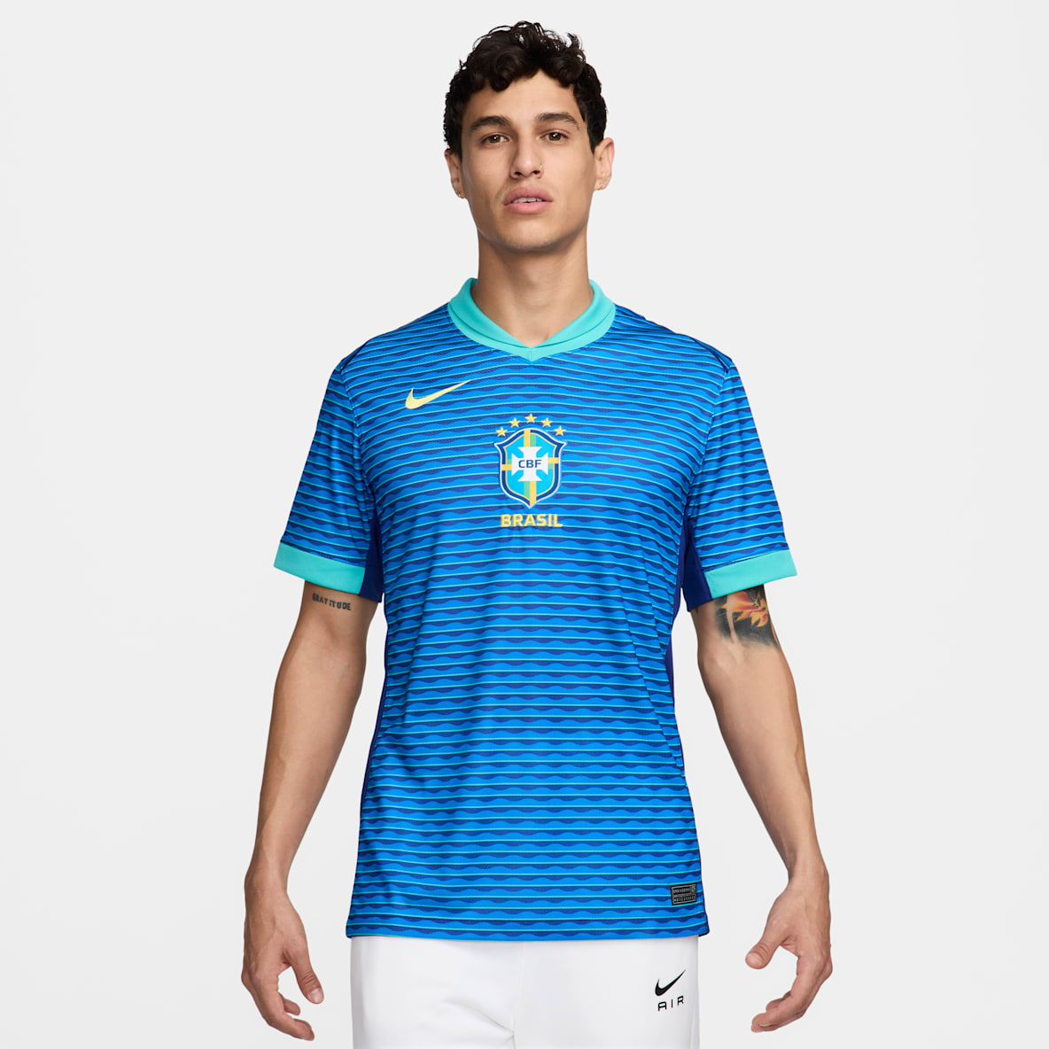 Brasil visitante 2024 Stadium Brasil visitante 2024 Stadium Jersey de fútbol Nike Dri-FIT Replica para hombre