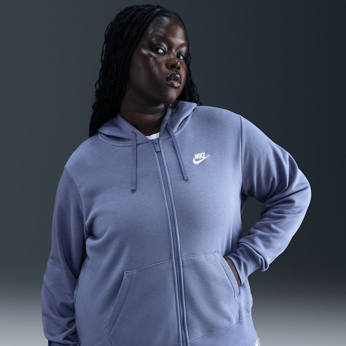 Nike Sportswear Club Fleece Nike Sportswear Club Fleece Women's Full-Zip Hoodie (Plus Size)