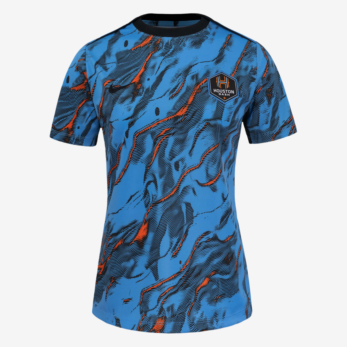 Houston Dash 2025 Houston Dash 2025 Women's Nike NWSL Short-Sleeve Pre-Match Top