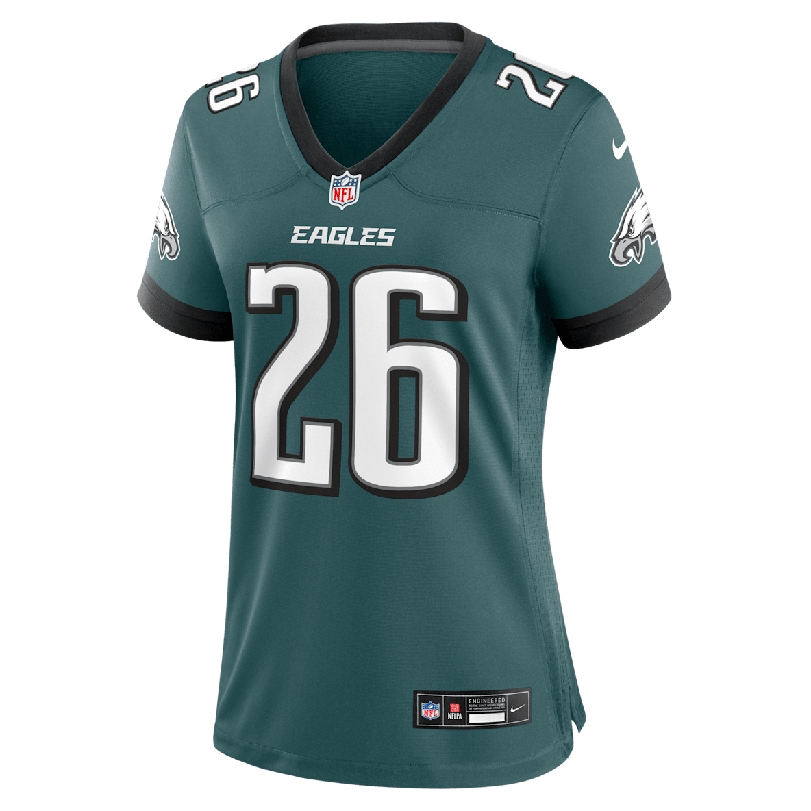 Saquon Barkley Philadelphia Eagles Saquon Barkley Philadelphia Eagles Jersey de fútbol americano Nike de la NFL Game para mujer