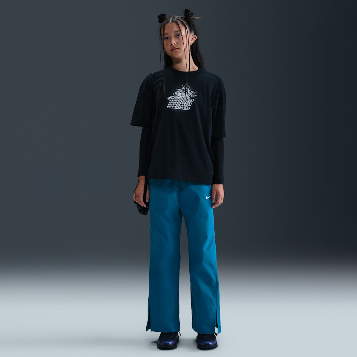 Nike Sportswear Nike Sportswear Big Kids' (Girls') Woven Wide-Leg Pants