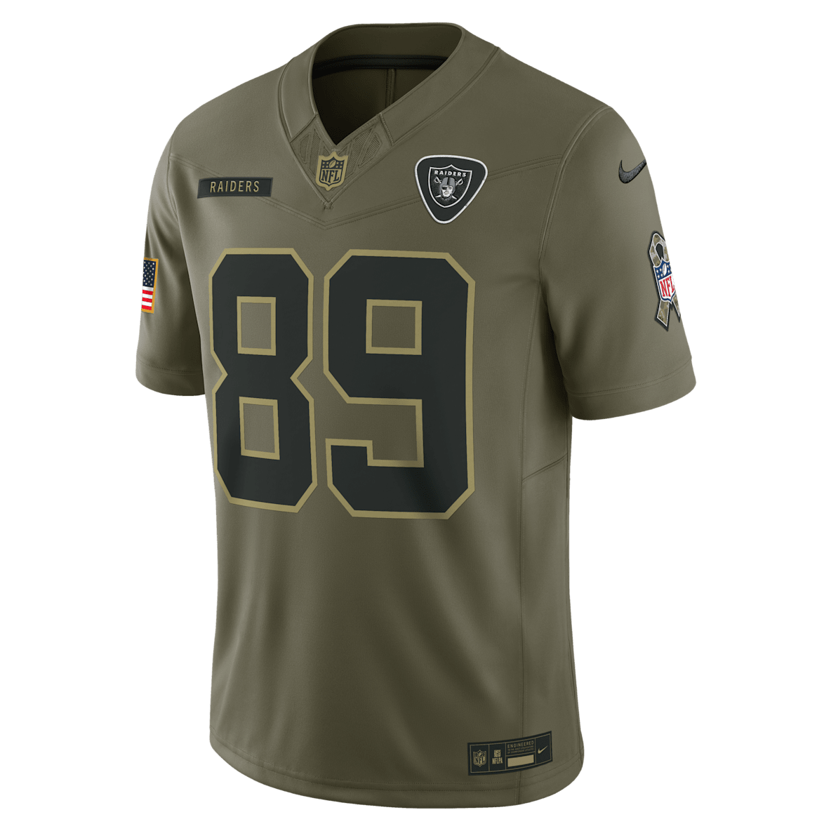 Brock Bowers Las Vegas Raiders Salute to Service Brock Bowers Las Vegas Raiders Salute to Service Men's Nike Dri-FIT NFL Limited Jersey