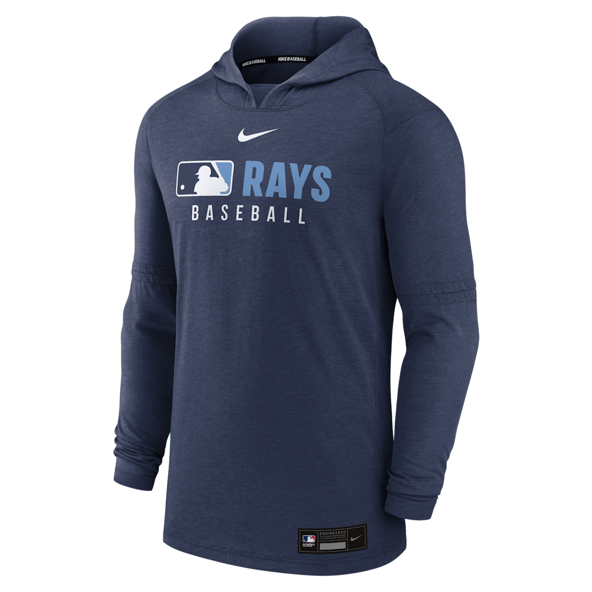 Tampa Bay Rays Authentic Collection Tampa Bay Rays Authentic Collection Sudadera con gorro sin cierre Nike Dri-FIT de la MLB para hombre