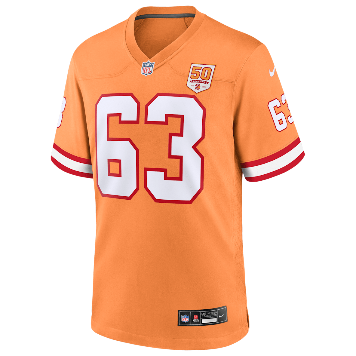 Lee Roy Selmon Tampa Bay Buccaneers 50th Anniversary Lee Roy Selmon Tampa Bay Buccaneers 50th Anniversary Men's Nike NFL Game Jersey