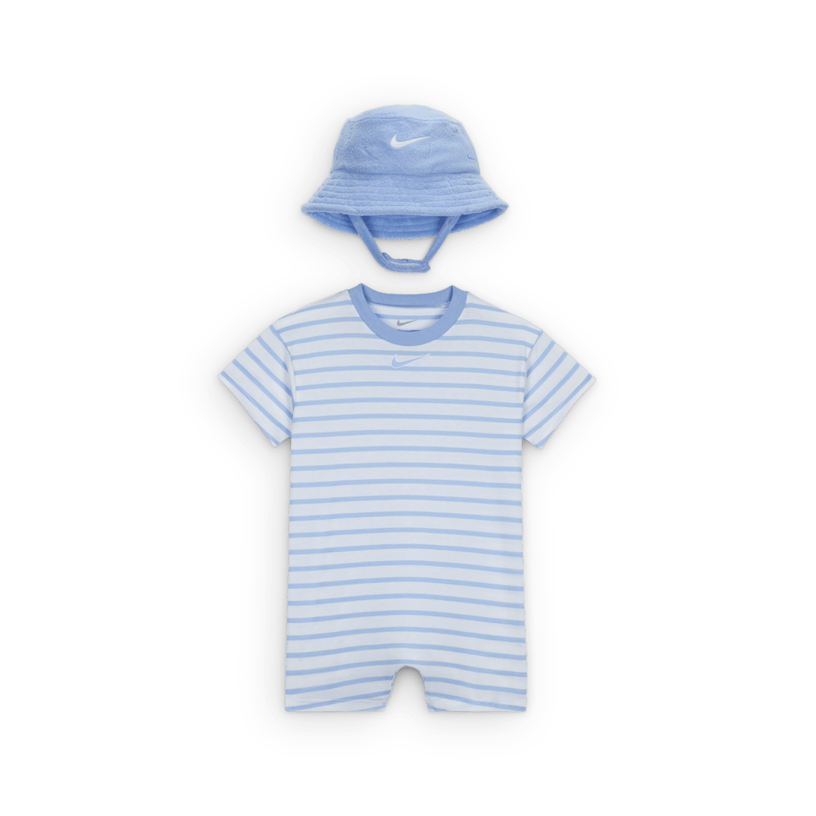 Nike Baby (12-24M) Short Sleeve Romper with Bucket Hat