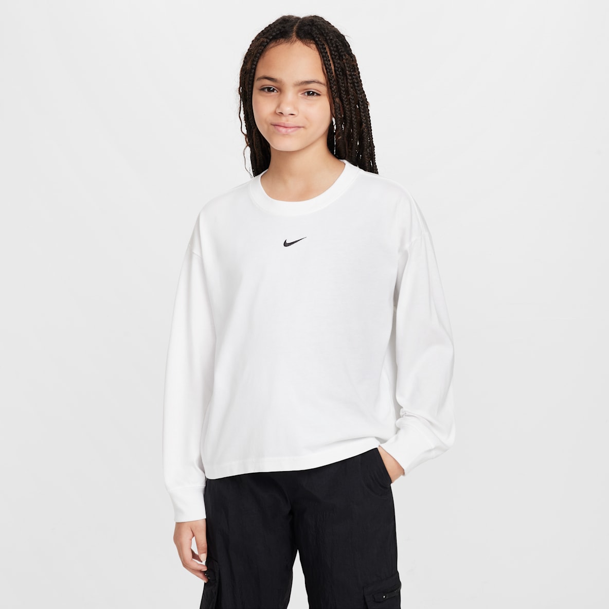 Nike Sportswear Essential Nike Sportswear Essential Big Kids' (Girls') Long-Sleeve T-Shirt
