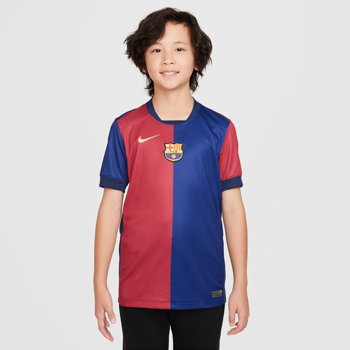 FC Barcelona local 2024/25 Stadium Jersey de fútbol Nike Dri-FIT Replica para niños talla grande