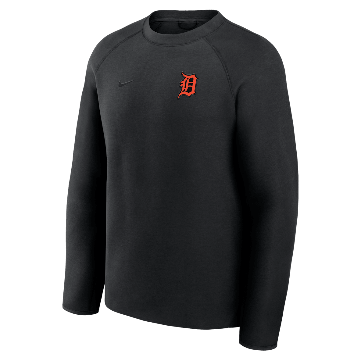 Detroit Tigers Tech Fleece Detroit Tigers Tech Fleece Sudadera de cuello redondo sin cierre Nike de la MLB para hombre