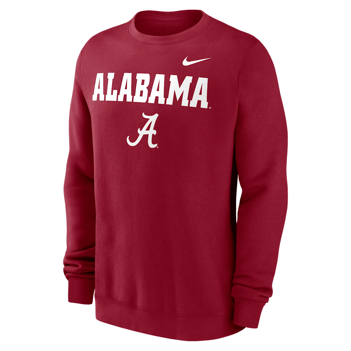 Alabama Crimson Tide Primetime Primary Stack Alabama Crimson Tide Primetime Primary Stack Men's Nike College Pullover Crew