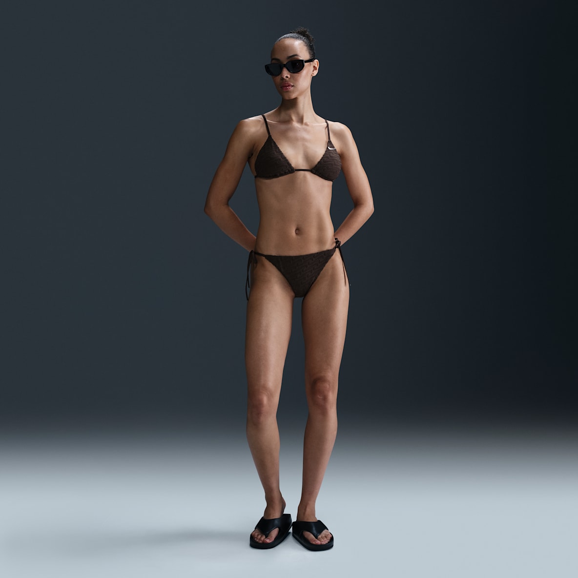 Nike Swim Swoosh Link Nike Swim Swoosh Link Women's Terry Tie-String Bikini Bottom