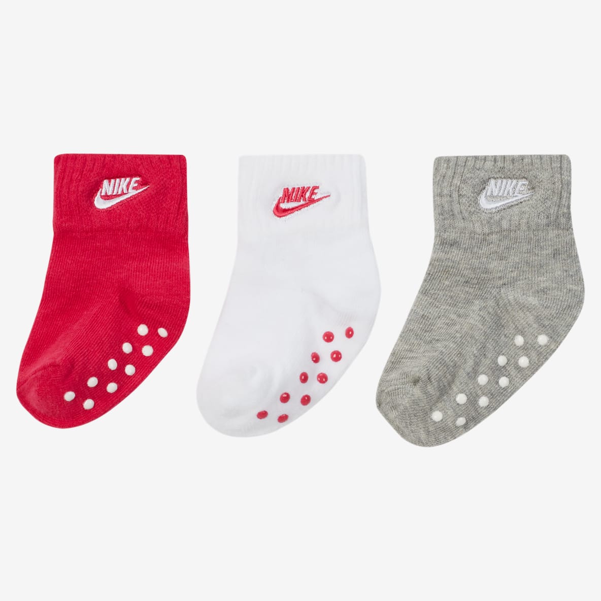 Nike Nike Baby (6–12M) Gripper Ankle Socks (3 Pairs)