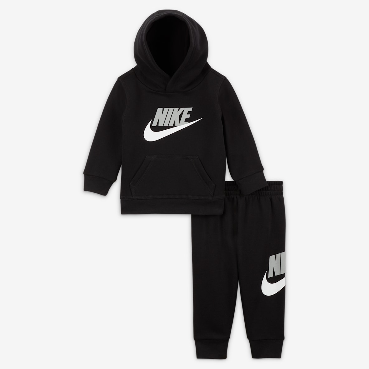Nike Sportswear Club Fleece Nike Sportswear Club Fleece Zestaw bluza z kapturem i spodnie dla niemowląt (12–24 M)