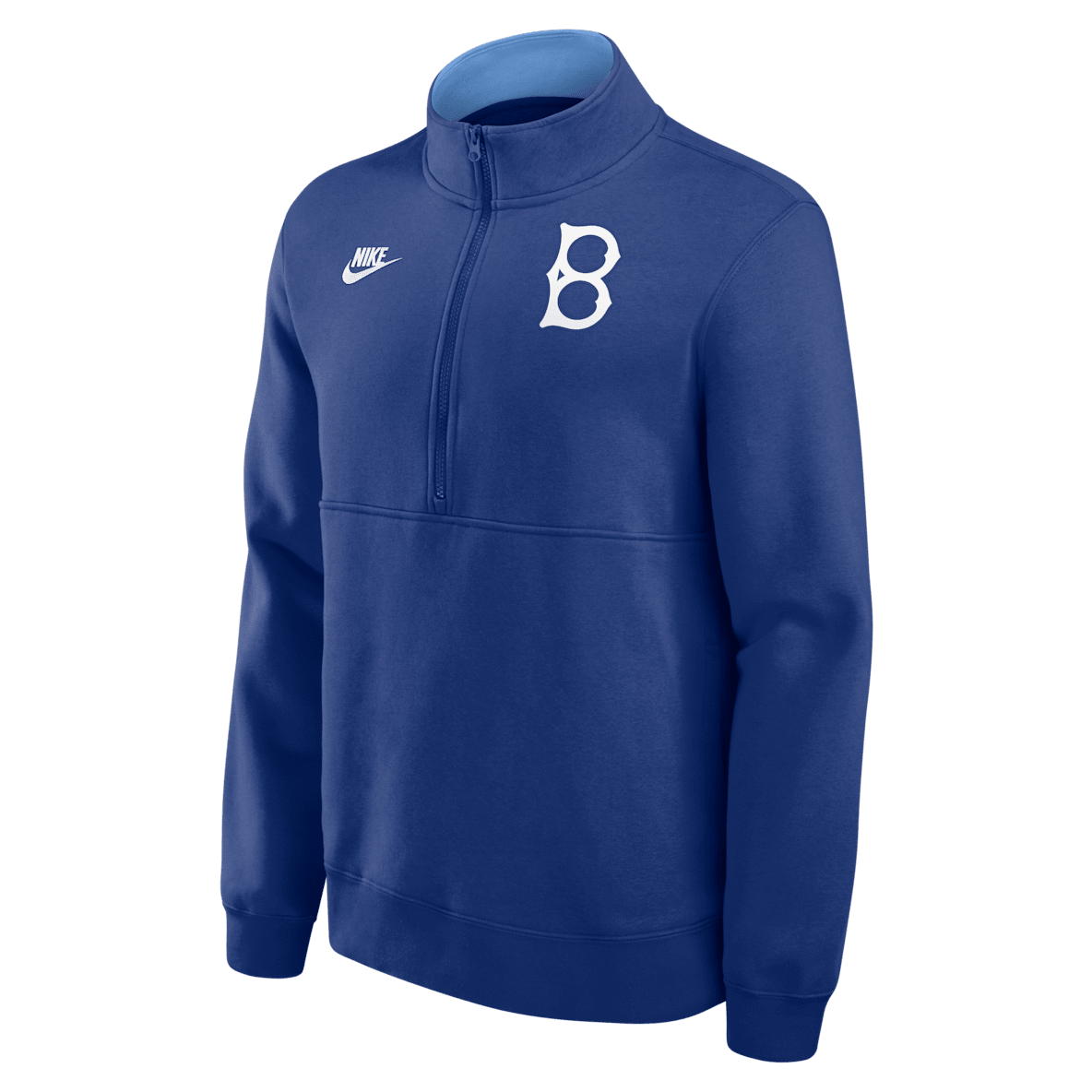 Brooklyn Dodgers Cooperstown Brooklyn Dodgers Cooperstown Men's Nike MLB 1/2-Zip Crew