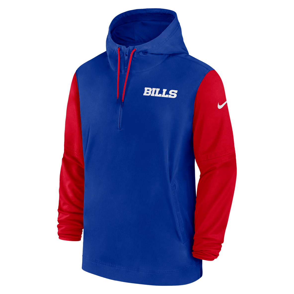 Buffalo Bills Sideline Pre-Game Player Buffalo Bills Sideline Pre-Game Player Men's Nike NFL 1/2-Zip Hooded Jacket