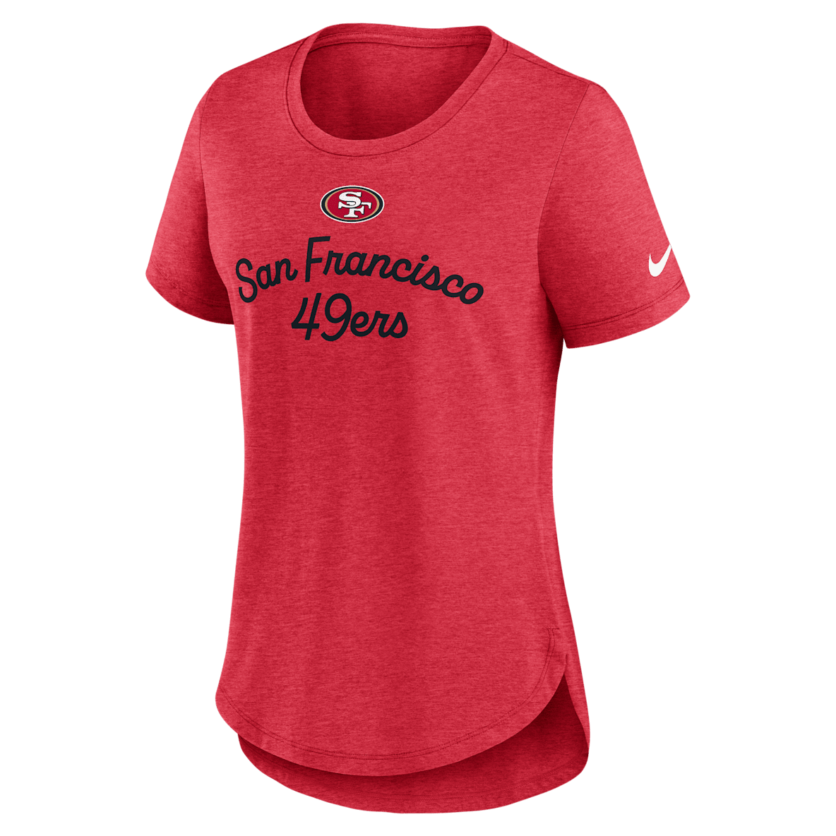 San Francisco 49ers Script San Francisco 49ers Script Playera Nike de la NFL para mujer