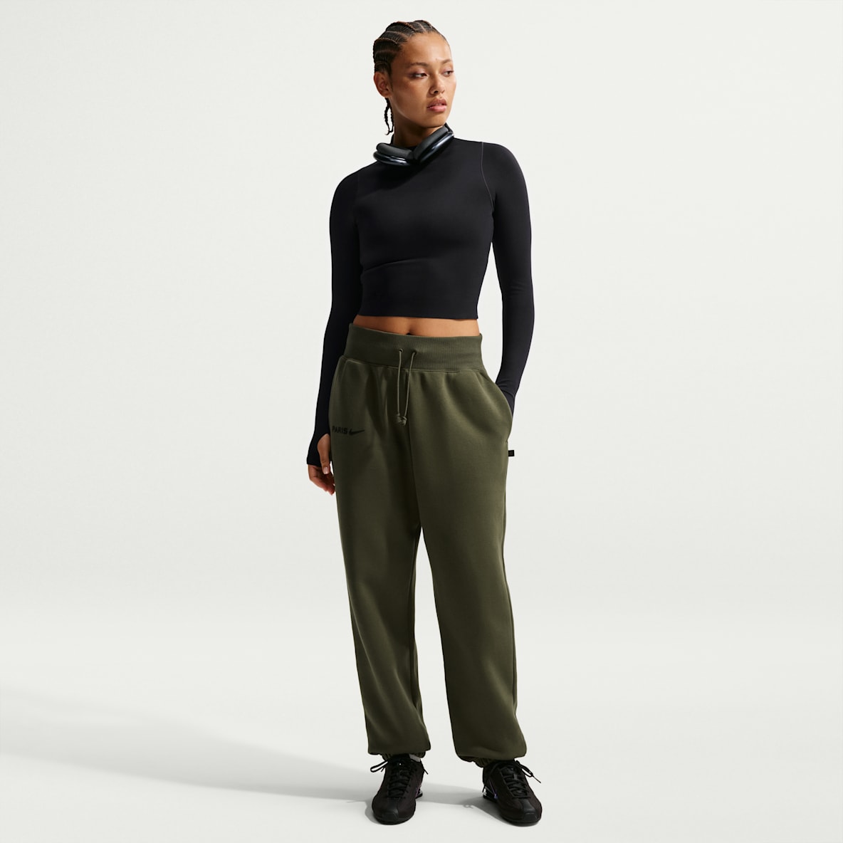 Paris Saint-Germain Phoenix-Fleece Paris Saint-Germain Phoenix-Fleece Nike Oversize-Fußballhose mit hohem Bund (Damen)