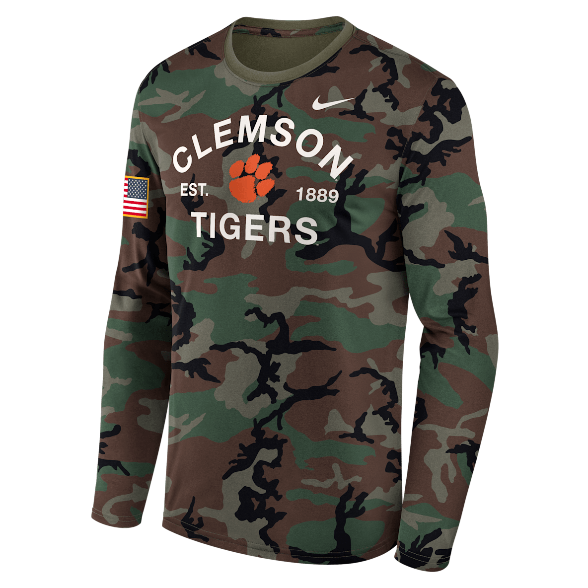 Clemson 2025 Military Appreciation Legend Clemson 2025 Military Appreciation Legend Men's Nike Dri-FIT College Long-Sleeve T-Shirt