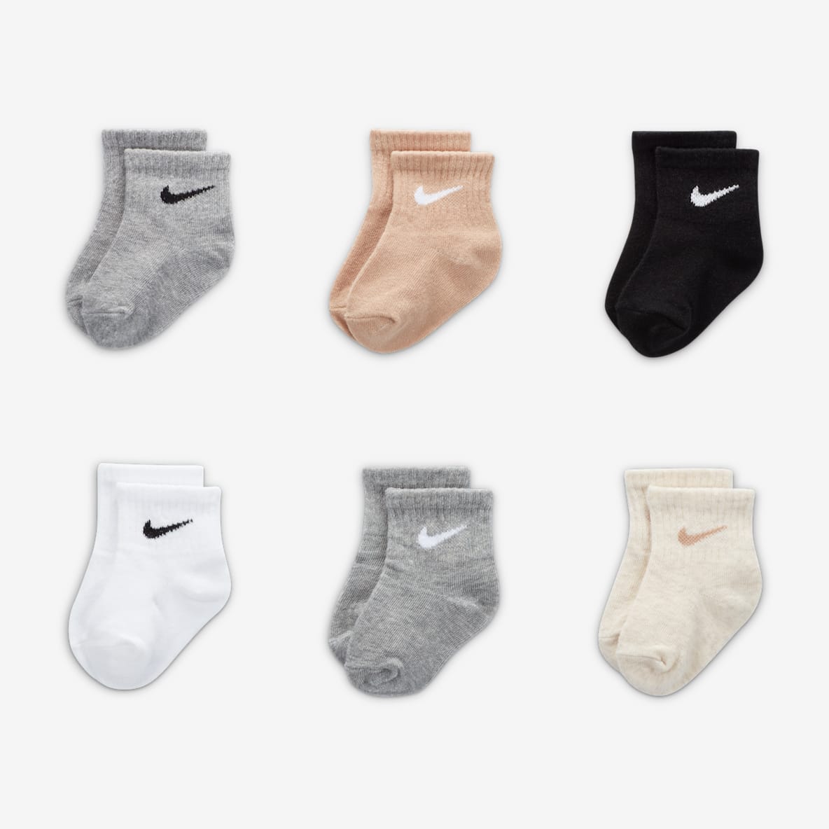 Nike Nike Baby (6-12M) Socks (6 Pairs)